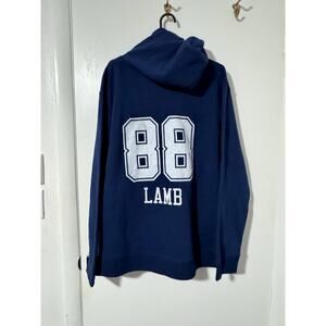 CeeDee Lamb Dallas Cowboys Mens XL Navy Blue Fanatics Pullover Hoodie NFL 88